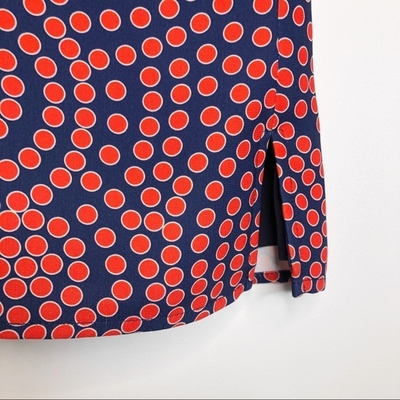 JB by JULIE BROWN NWT Samantha Lily Pond Zip Back Top Size 6 in Red and Navy - Picture 12 of 15